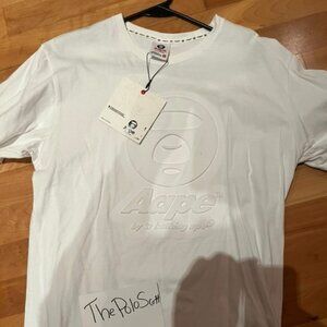 AAPE White Bonded T-Shirt – New W/ Tags - Size XL